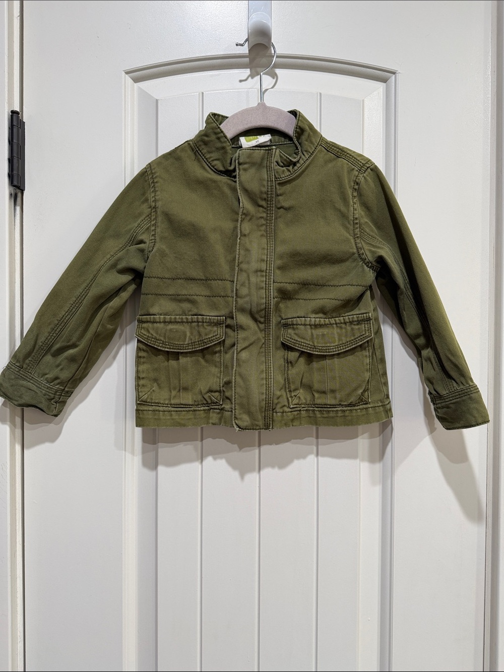 Sz 2T Crazy 8 Olive Green Kids Utility Jacket